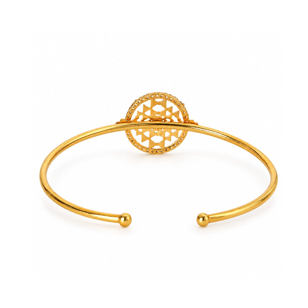 Mahalakshmi Yantra Cuff Bracelet