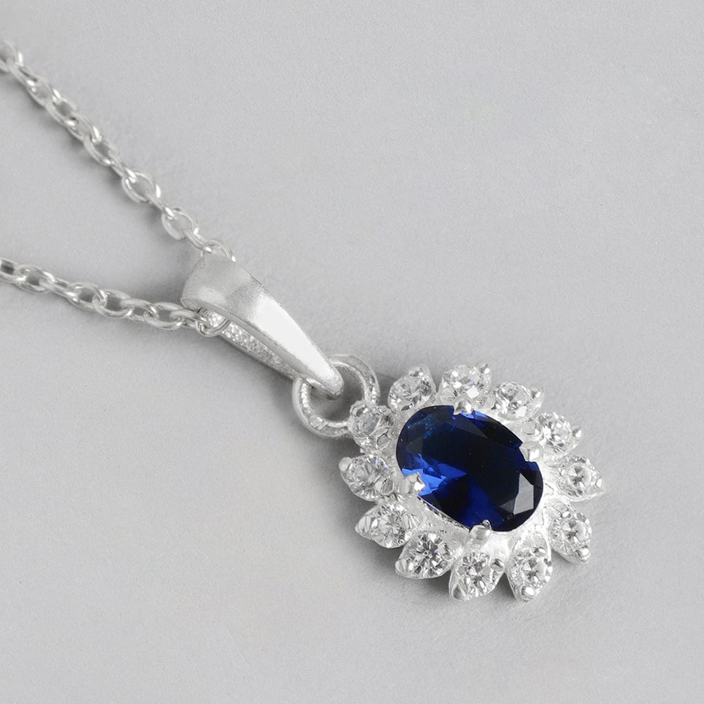 Silver Blue Necklace