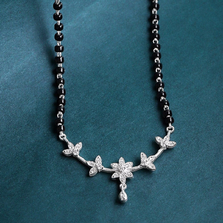 Silver Leaf Mangalsutra