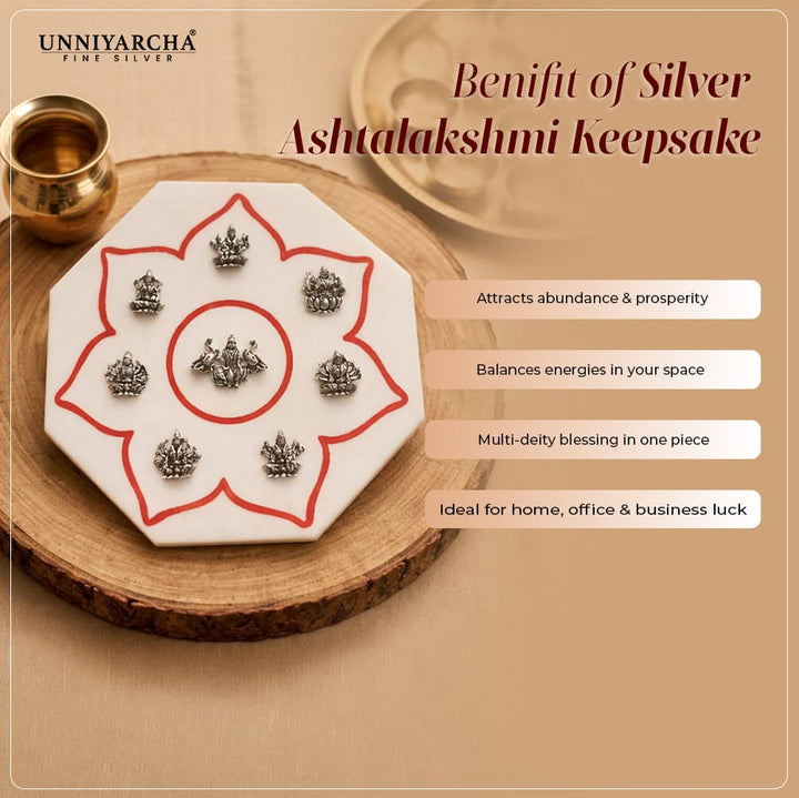 Silver Ashtalakshmi Keepsake