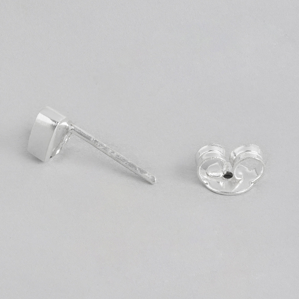 92.5 Silver Kundan heart Earrings