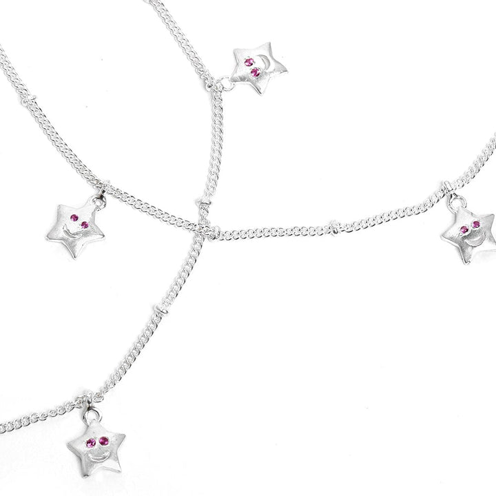 Silver Star anklet