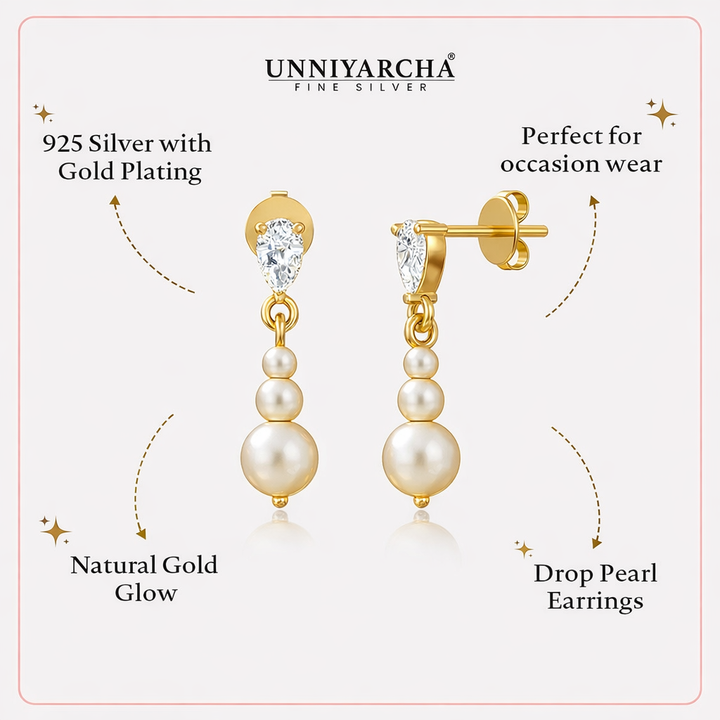 Unniyarcha Pearl Royale Earrings