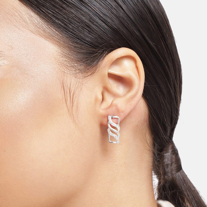 Silver Minimal Stud Earring