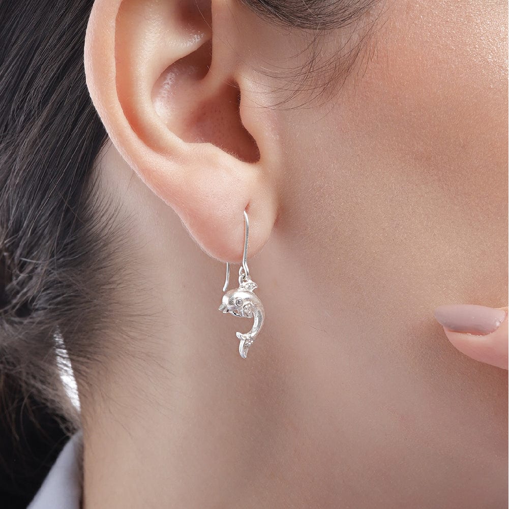 Silver Fish Earrings