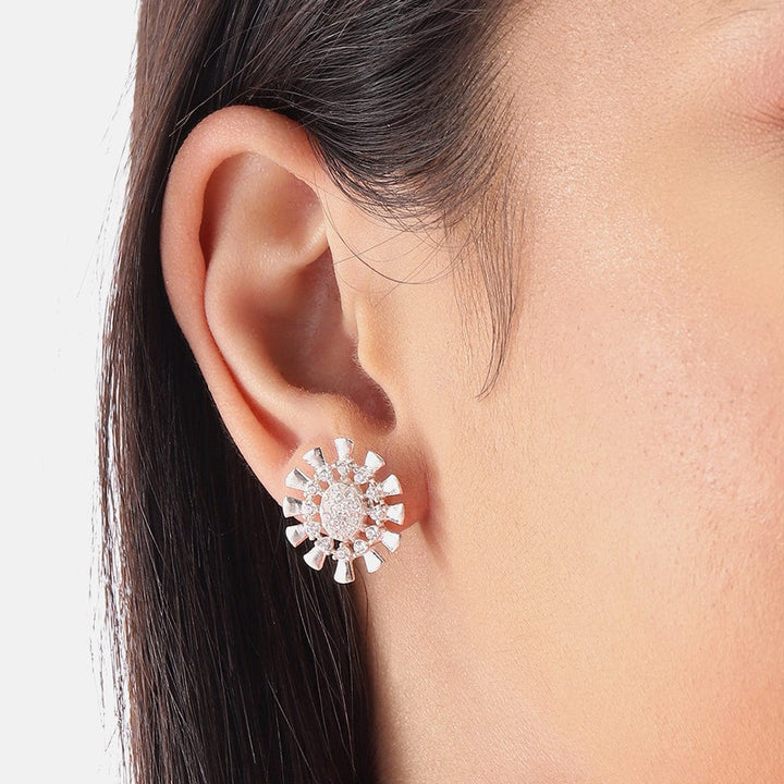 silver sun studs