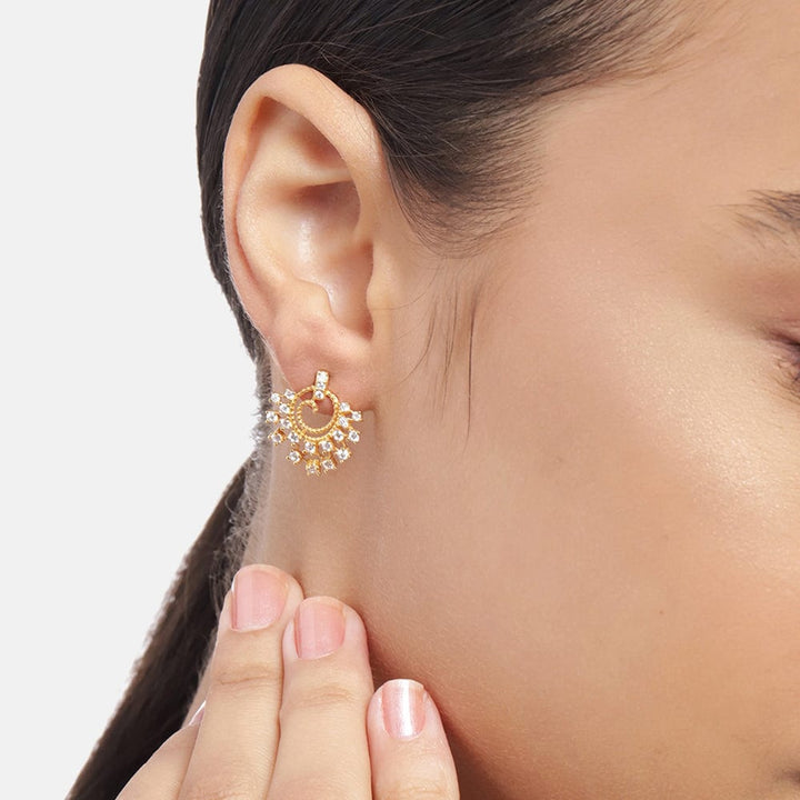 Gold plated Silver Earring