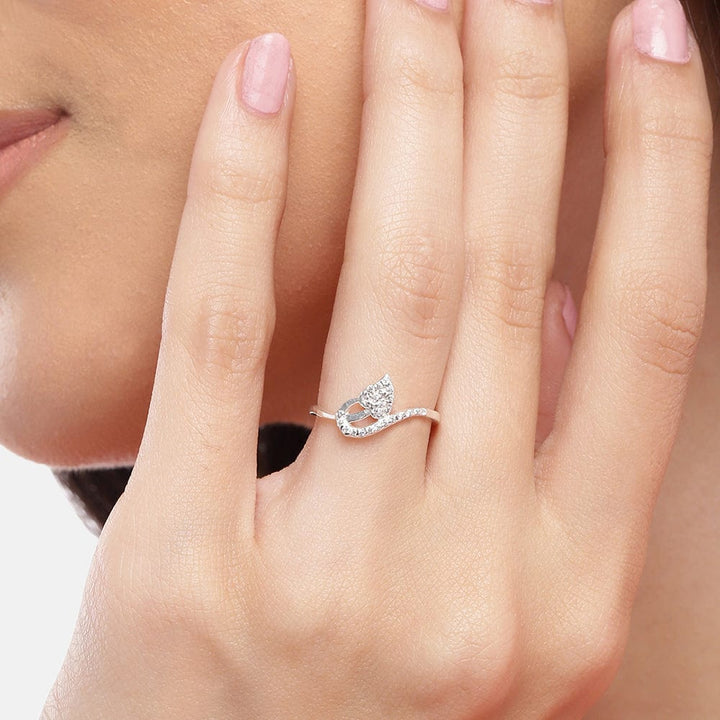 Silver Zircon Ring