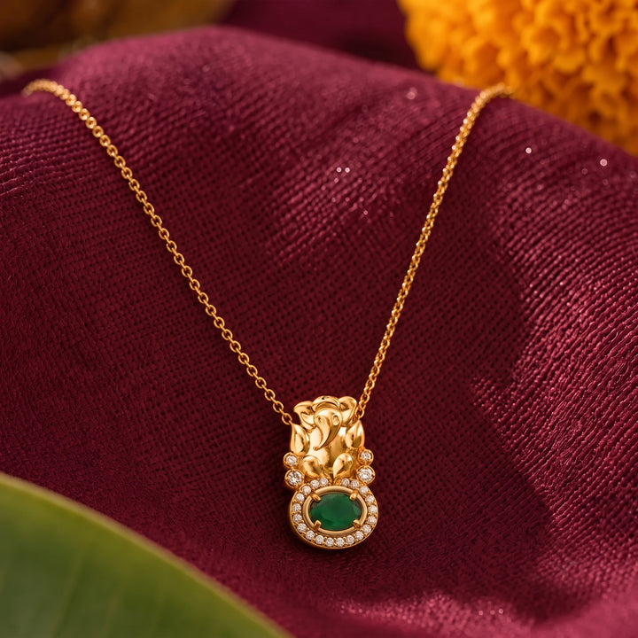 925 Silver Mangalmurti Necklace