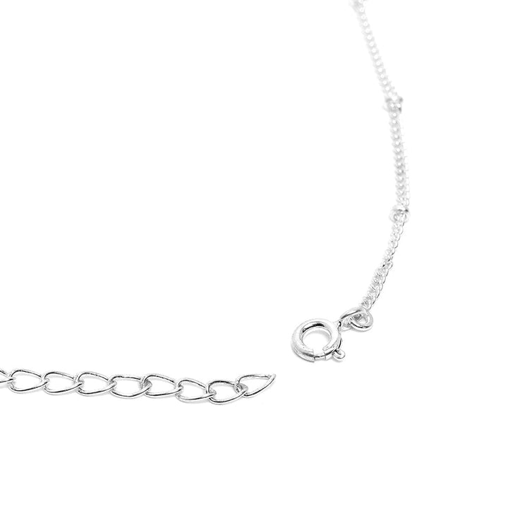 Silver Zircon Anklet