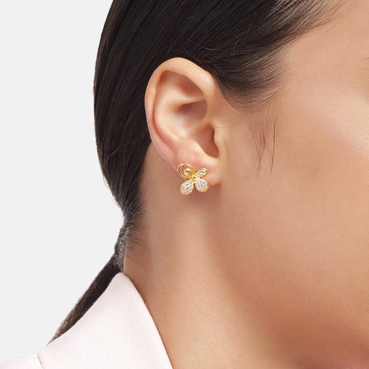 minimal gold-plated silver studs