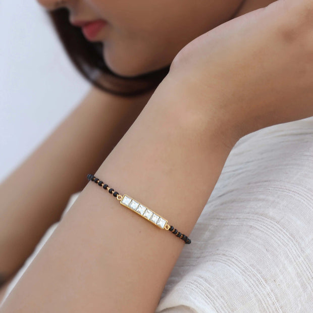 Lab Grown Diamond Mangalsutra Bracelet - Svaraa