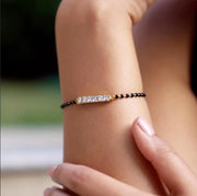 6 stone luck mangalsutra bracelet