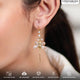 92.5 Sterling Silver Butterfly Sui Dhaga Earrings