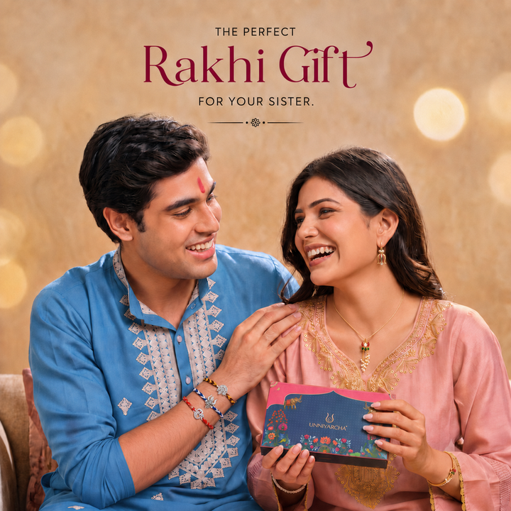 92.5 Rakhi WIth Green Onyx with Chandan Tilak Set
