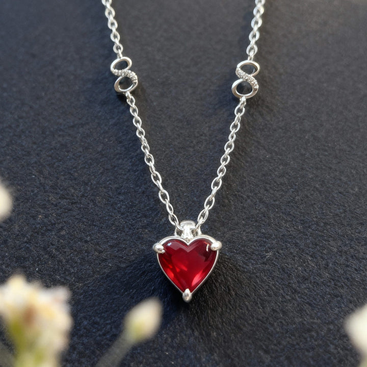 Silver Love Infinity Necklace