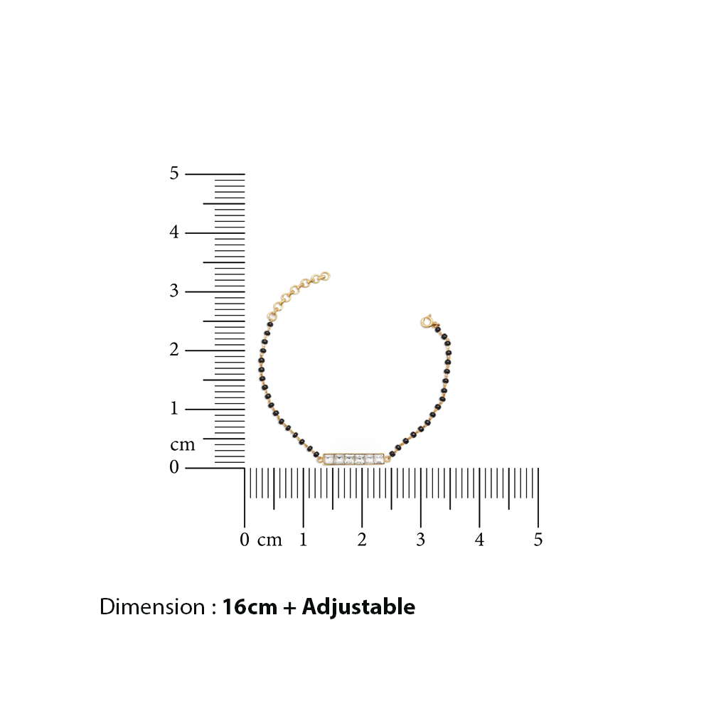 6 Stone Luck Mangalsutra Bracelet