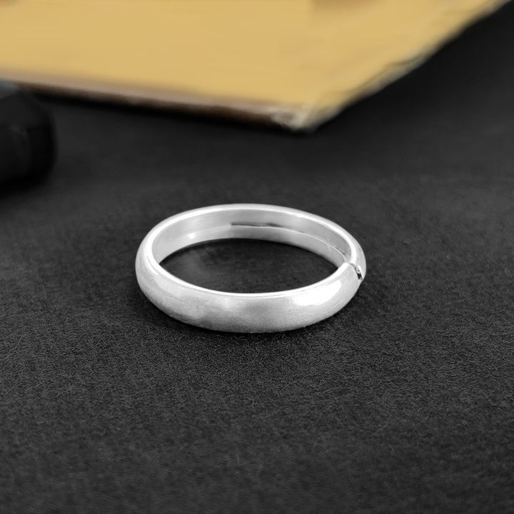 Simple Silver Band for Men