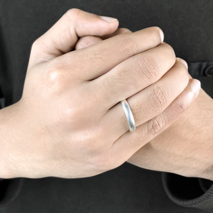 Simple Silver Band for Men