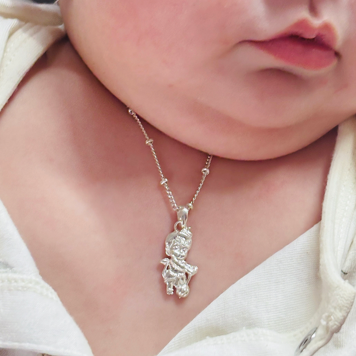 92.5 silver bal hanuman pendant