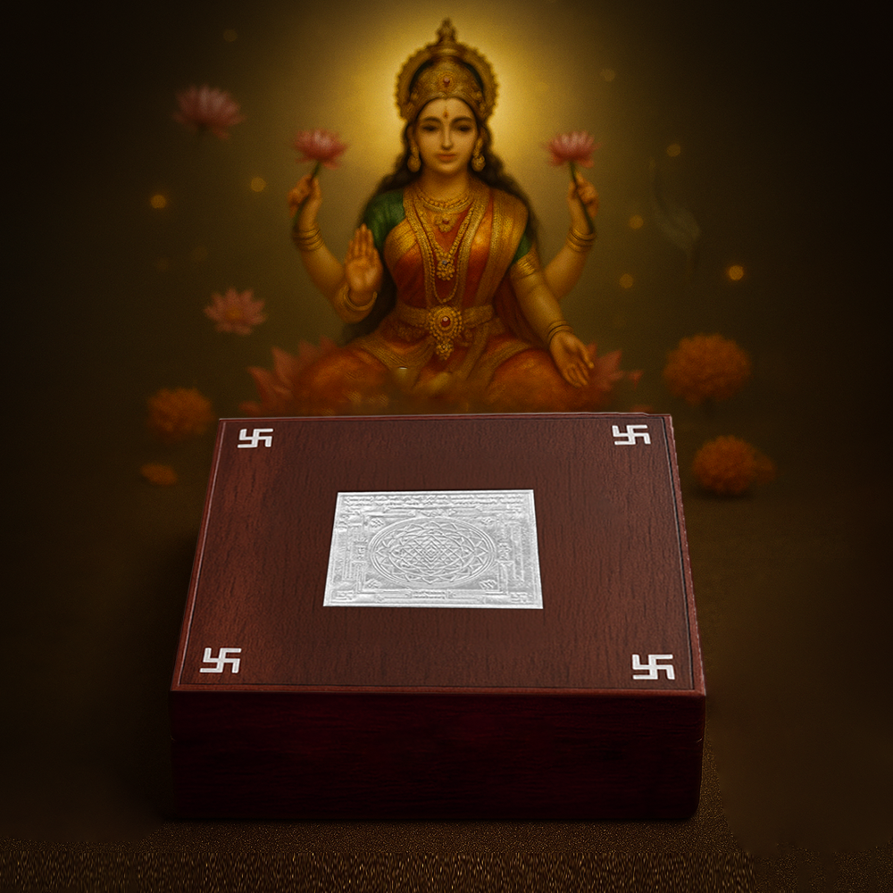 92.5 Silver Goddess Lakshmi Shree Yantra