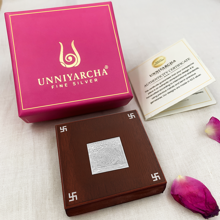 92.5 Silver Goddess Lakshmi Shree Yantra