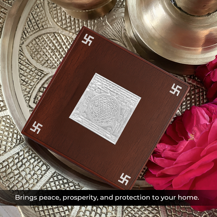 92.5 Silver Goddess Lakshmi Shree Yantra