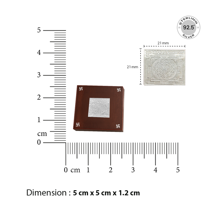 92.5 Silver Goddess Lakshmi Shree Yantra