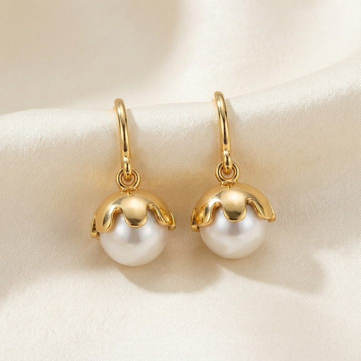 Unniyarcha 925 Pure Silver Pearl Earrings