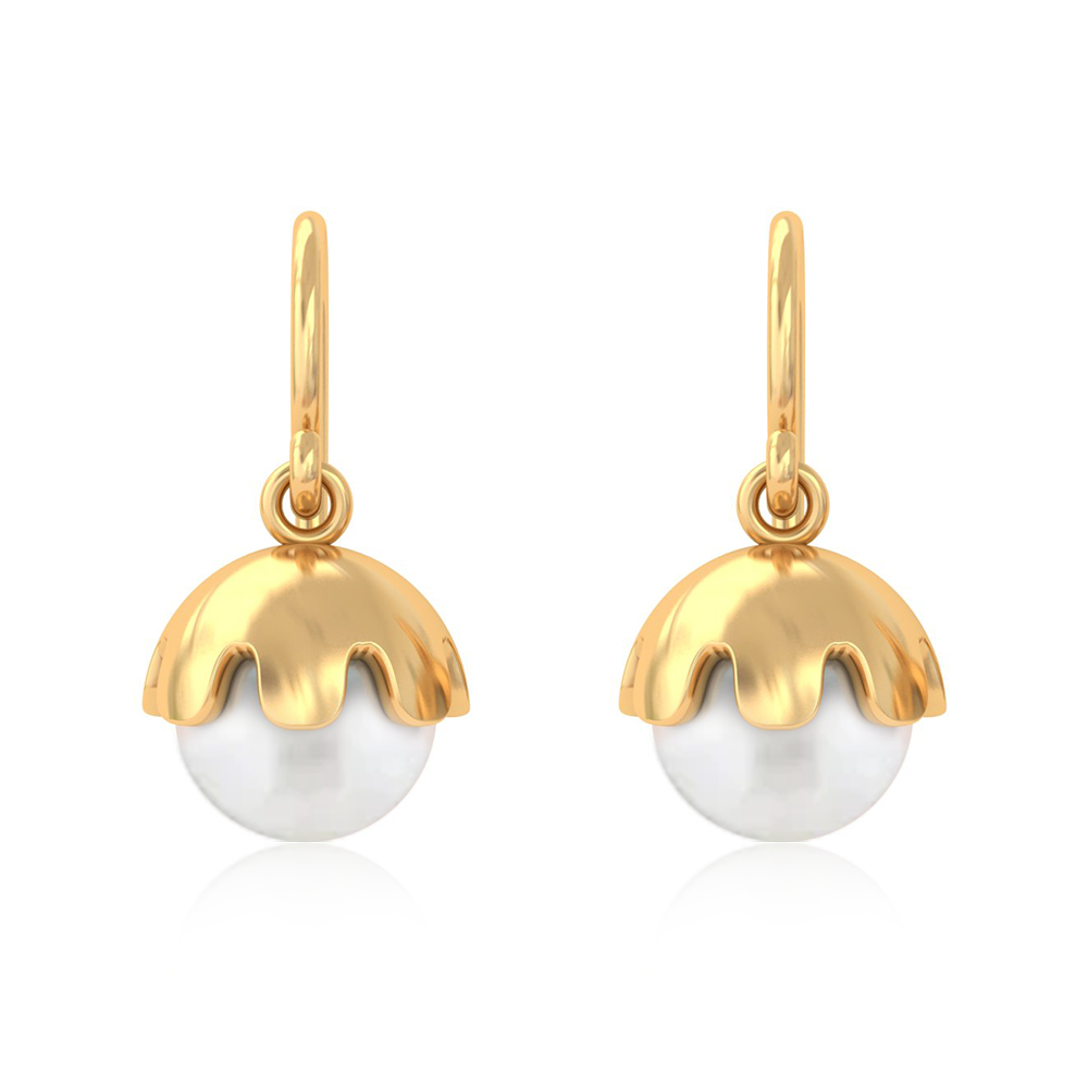 Unniyarcha 925 Pure Silver Pearl Earrings