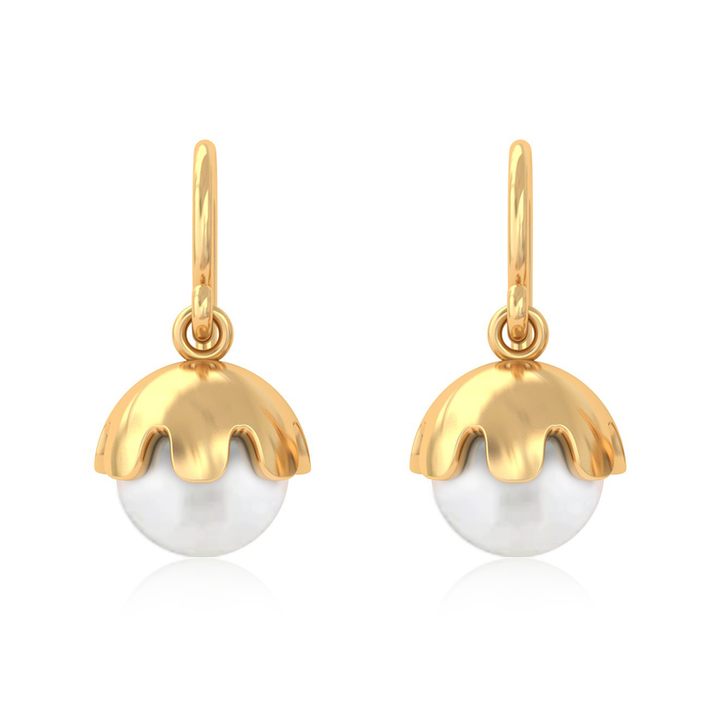 Unniyarcha 925 Pure Silver Pearl Earrings
