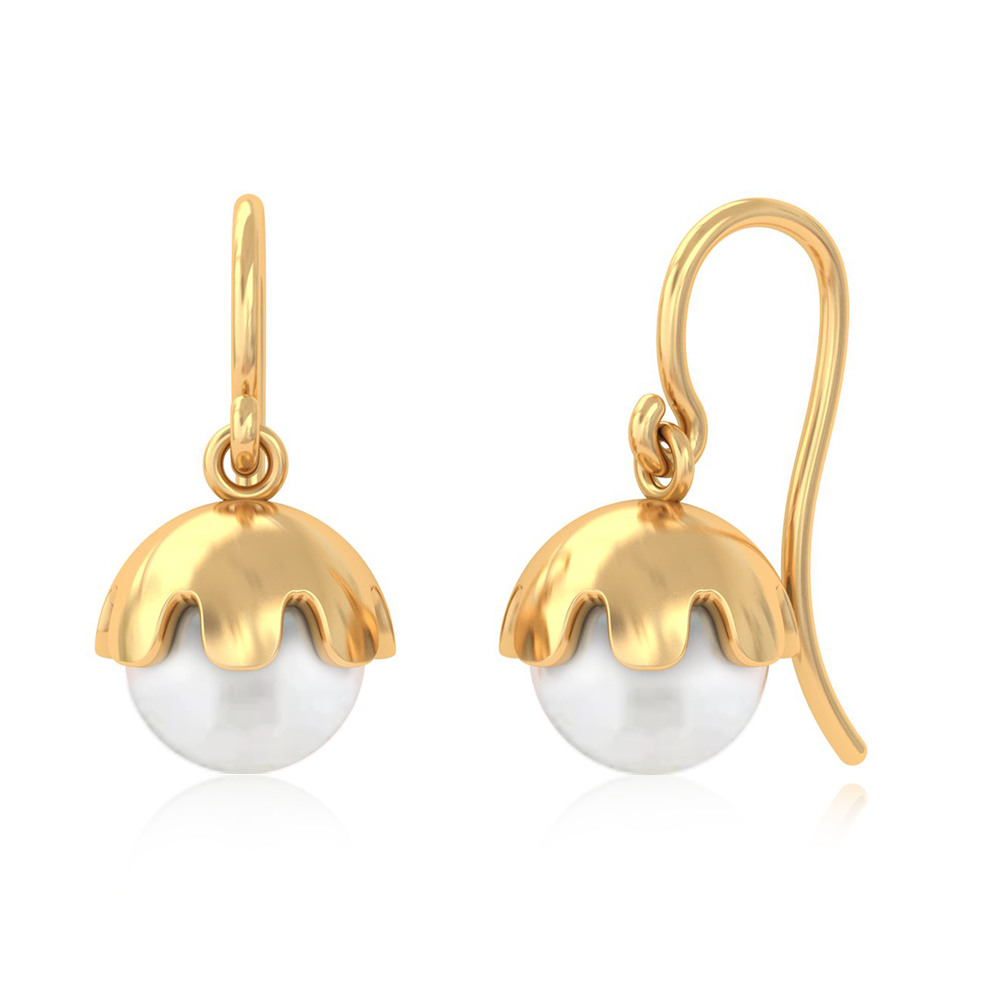Unniyarcha 925 Pure Silver Pearl Earrings
