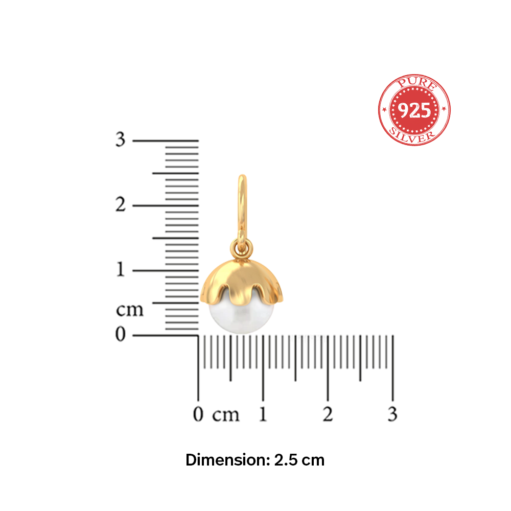 Unniyarcha 925 Pure Silver Pearl Earrings