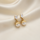 Unniyarcha 925 Pure Silver Falling Pearl Earrings