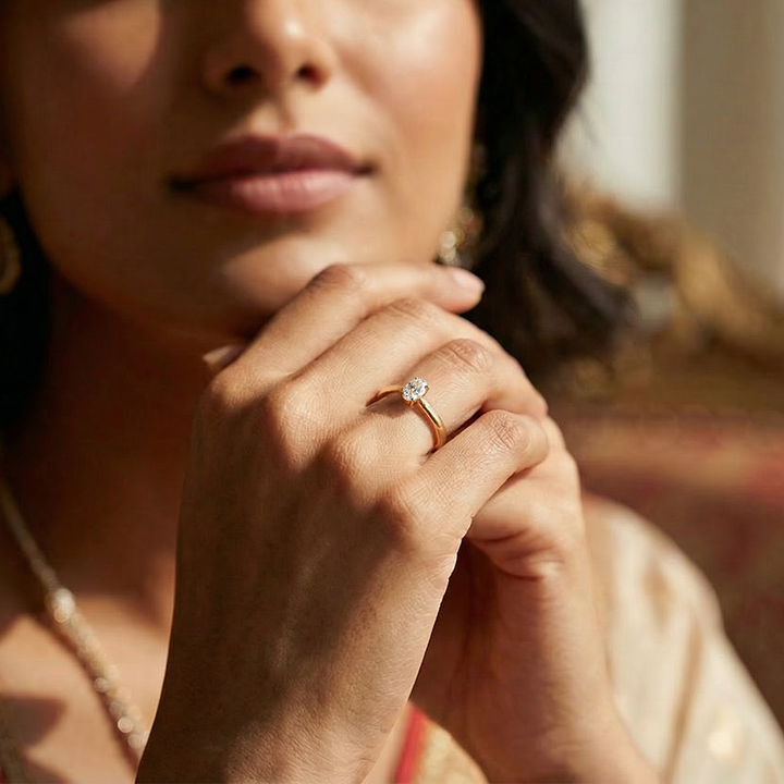 Unniyarcha 925 Pure Silver Solataire Ring