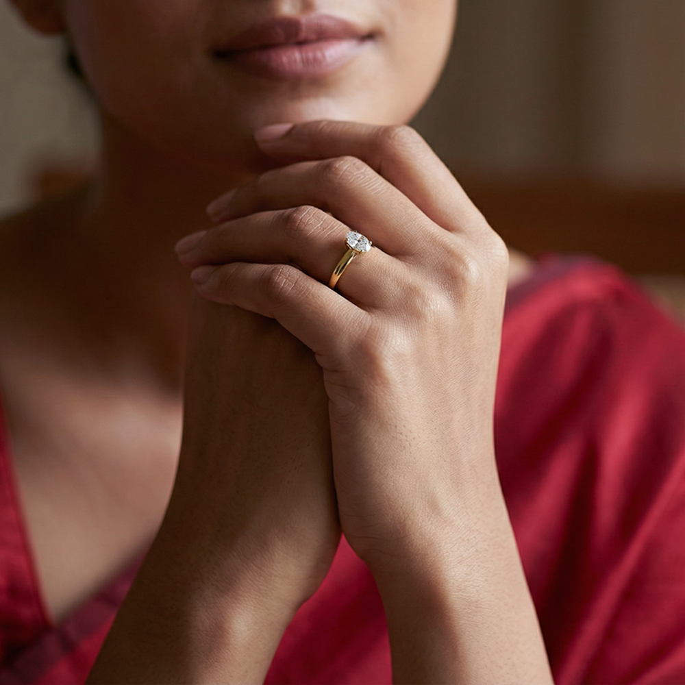 Unniyarcha 925 Pure Silver Solataire Ring