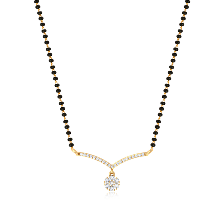 Unniyarcha 925 Pure Silver Saanjh Drop Mangalsutra