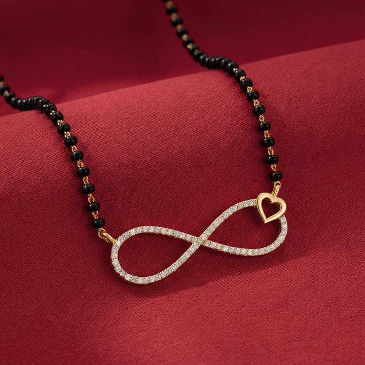Unniyarcha 925 Pure Silver infinity Mangalsutra