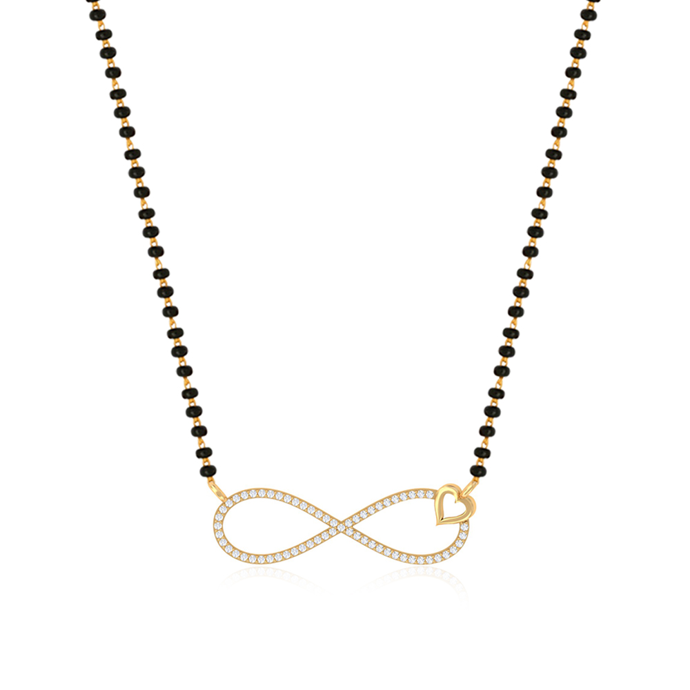 Unniyarcha 925 Pure Silver infinity Mangalsutra