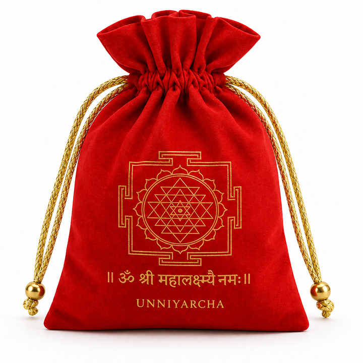 Kuber Dhan Lakshmi Potli with 999 Pure Silver Lakshmi Ganesh Coin