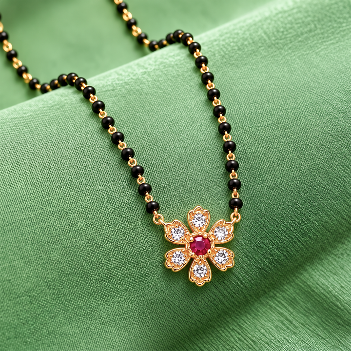 925 Silver Mangalya Blossom Mangalsutra