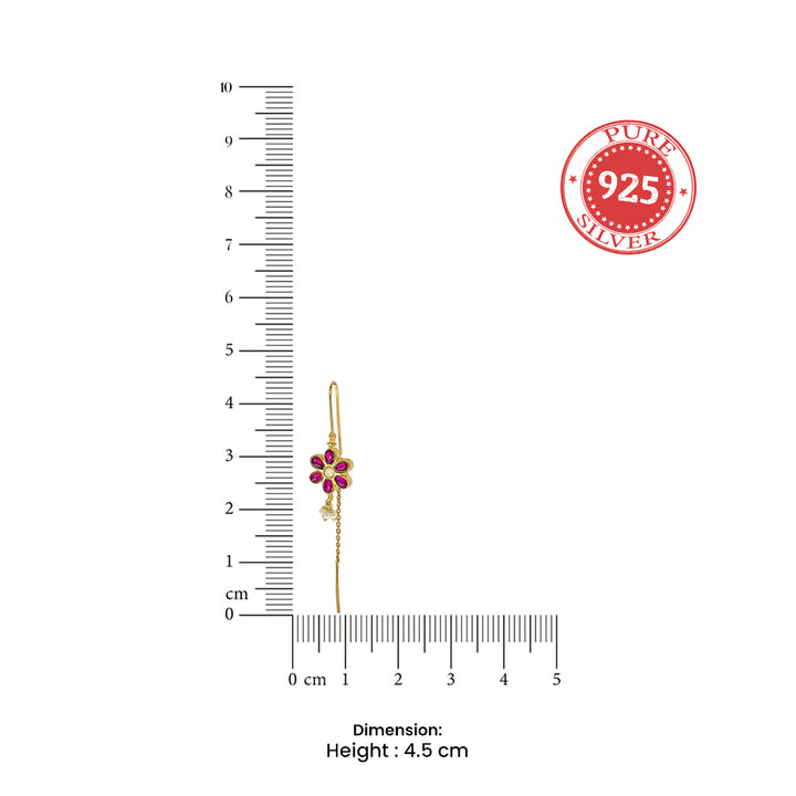 92.5 Flower Sui Dhaga Earrings