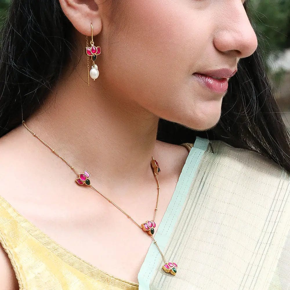 STRONG LOTUS SILVER NECKLACE OUR'S strong LOTUS ネックレス STRONG