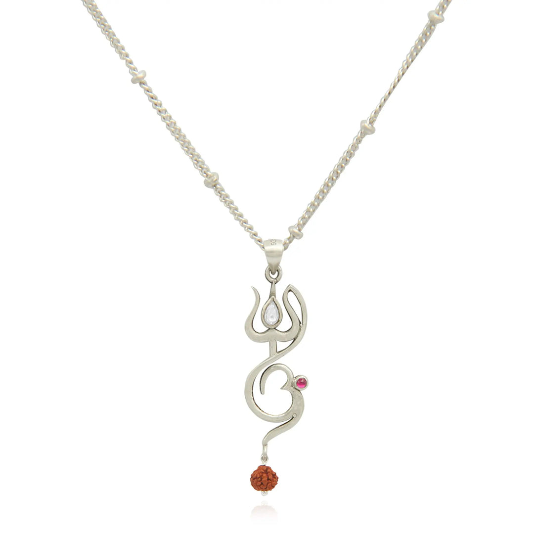 92.5 silver Women's Om pendant