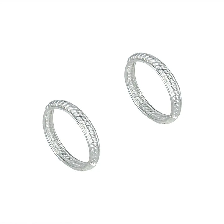 92.5 silver Twisted Wire Toe Ring