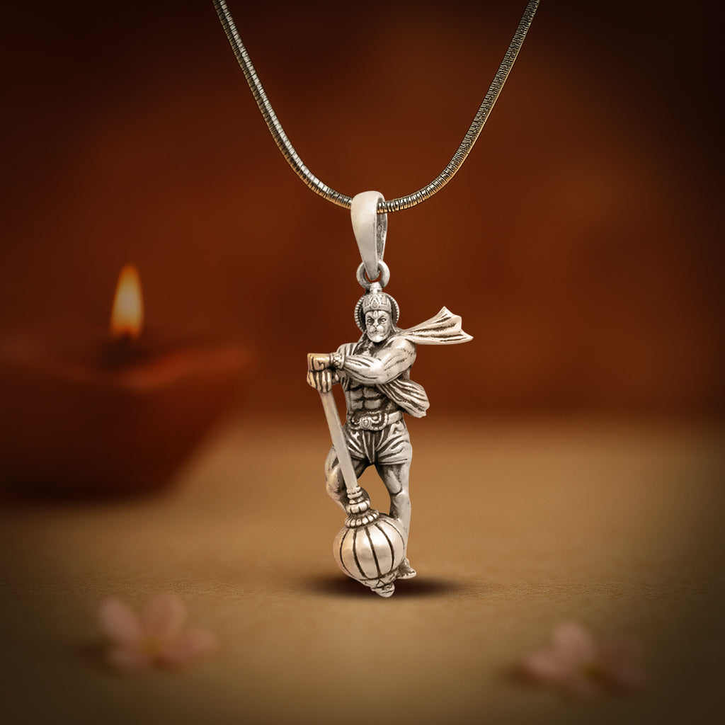 925 Sterling Silver Hanuman Ji Pendant – Unniyarcha