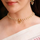 925 Pure Silver Gold-Plated Heirloom Pearl Choker Necklace