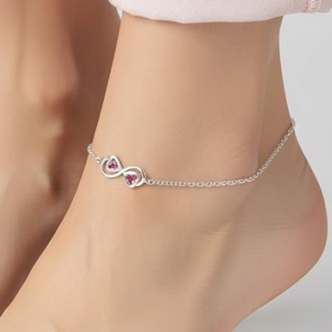 Infinity Silver Anklet
