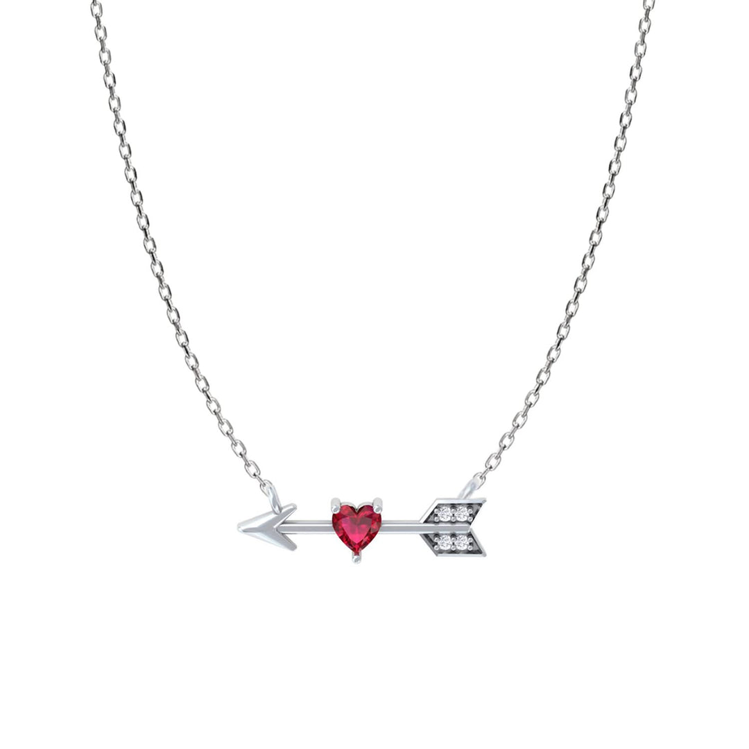 Silver Cupids Arrow Necklace