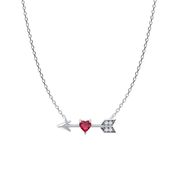 Silver Cupids Arrow Necklace